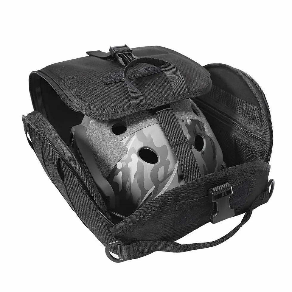 Bolsa para casco deportivo antiarañazos Molle Airsoft acolchada almacenamiento