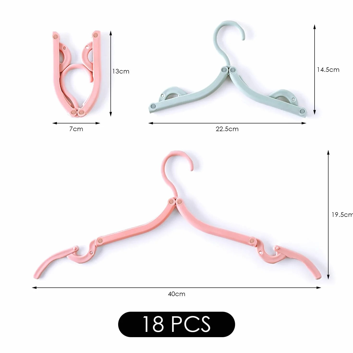 18 Perchas Plegables, Almacenamiento De Ropa Multifuncional para Dormitorio, Tendederos Portátiles De Viaje, Artículos Creativos para El Hogar, Accesorios De Vestuario.