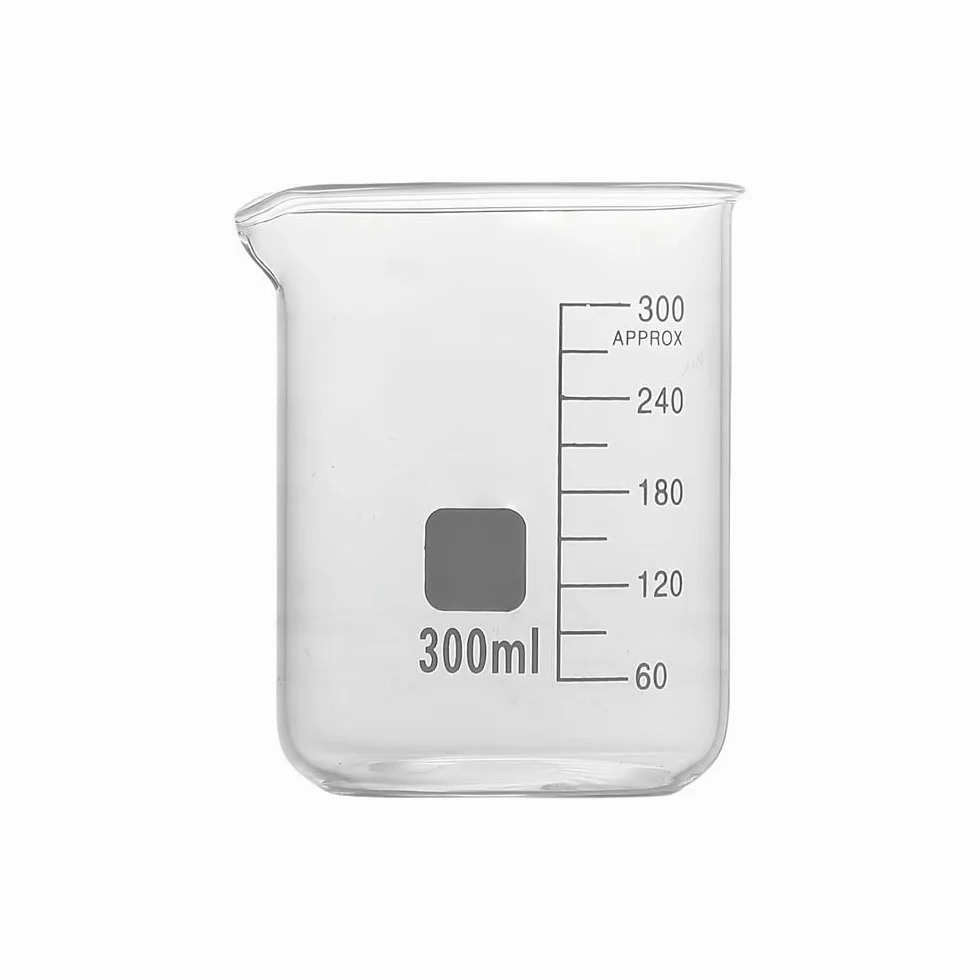 Juego de Vasos medidores Profesionales de Vidrio de borosilicato, Ideales para la Cocina (Juego de 14)