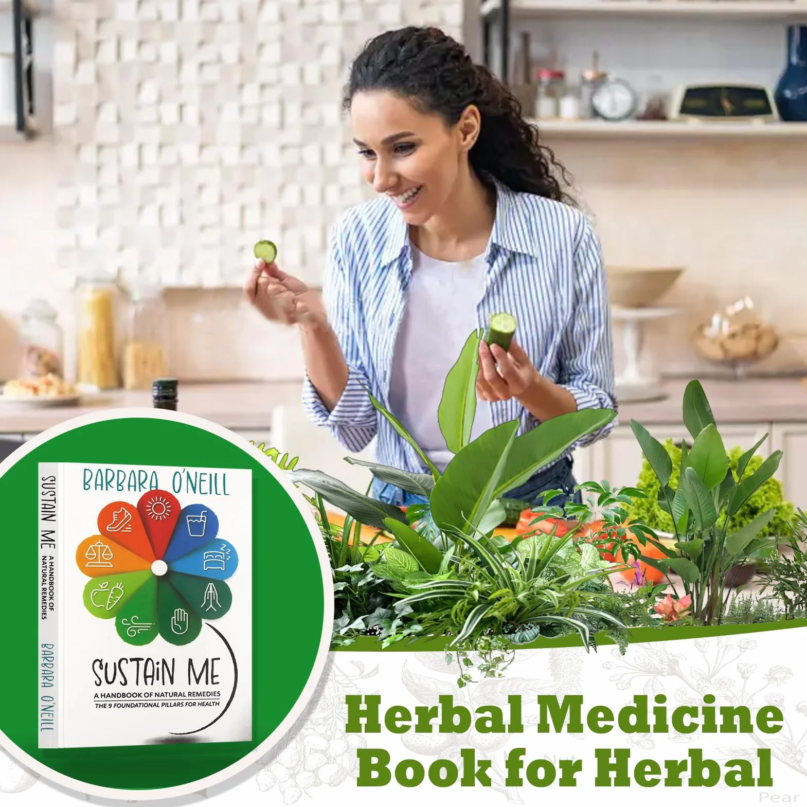 Sustain Me, Libros de Hierbas, Libros de Remedios Naturales, Enciclopedia de Hierbas, Manual de Medicina Natural, Nueve Pilares de La Salud, Libros Imprescindibles Para Los Amantes de La Salud