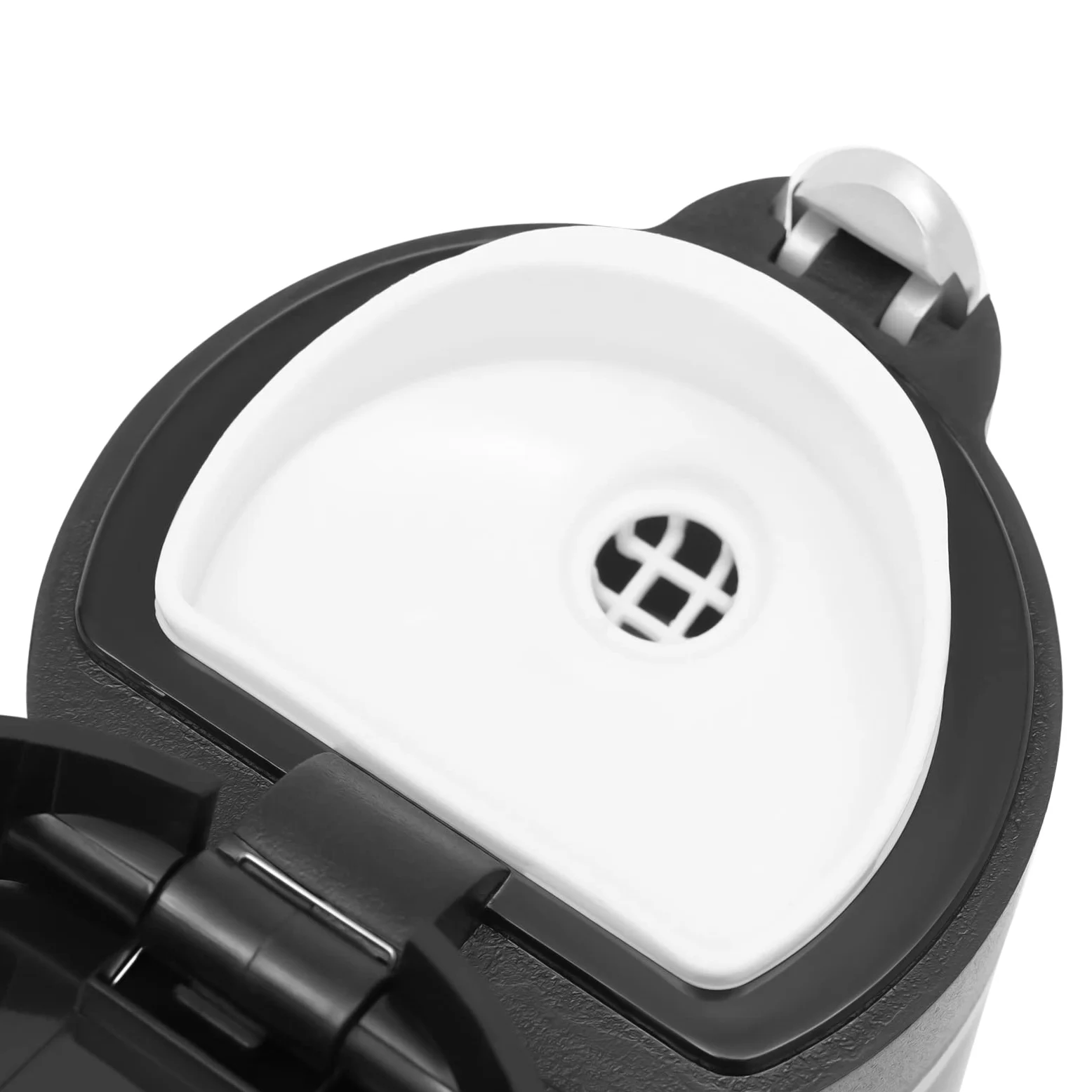 Taza de viaje eléctrica portátil, con pantalla LED, acero inoxidable 304, 450 ml, para coche de 12 V/24 V, longitud de cable de 31,49 pulgadas, para calentar y mantener caliente el agua potable, café