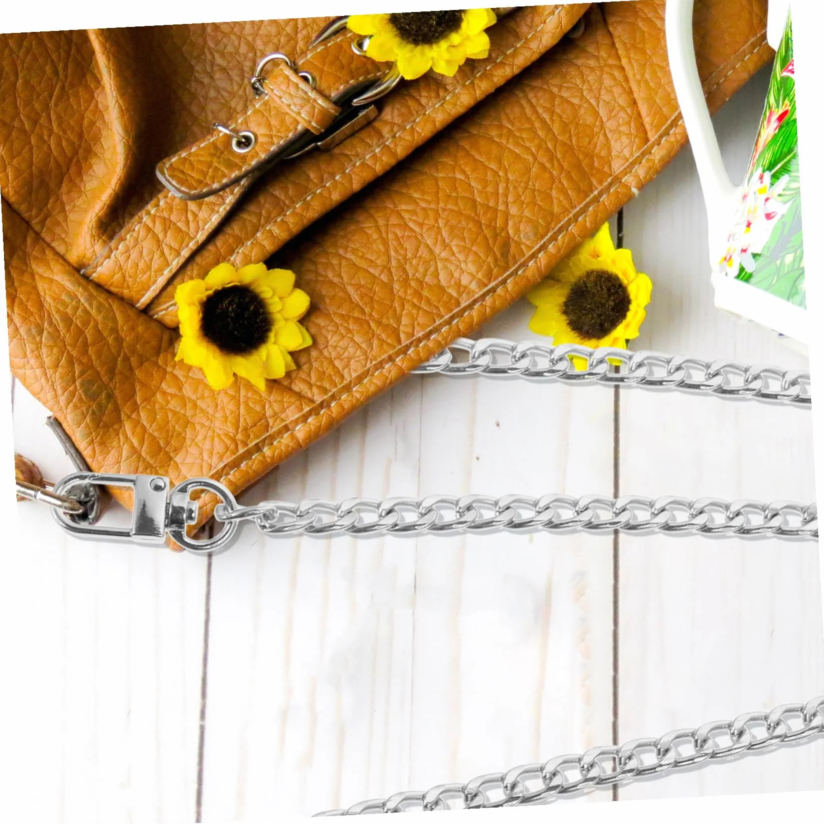 8 Piezas Cadena de Metal para Bolso Correa Reemplazo Ajustable para Mujer Cadena de Hombro y Cruzada para Bolsos Resistente y Versátil para Uso Diario y Eventos