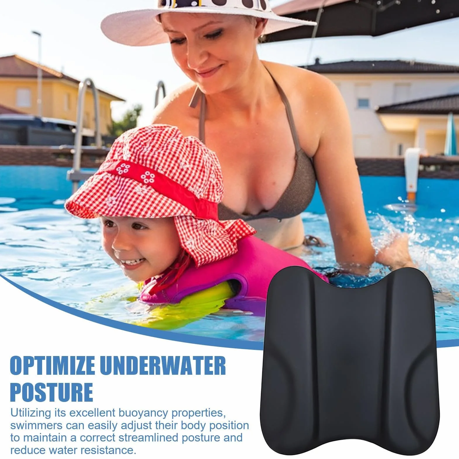 Pullbuoy de Entrenamiento de Natación para Mejorar Posición del Agua