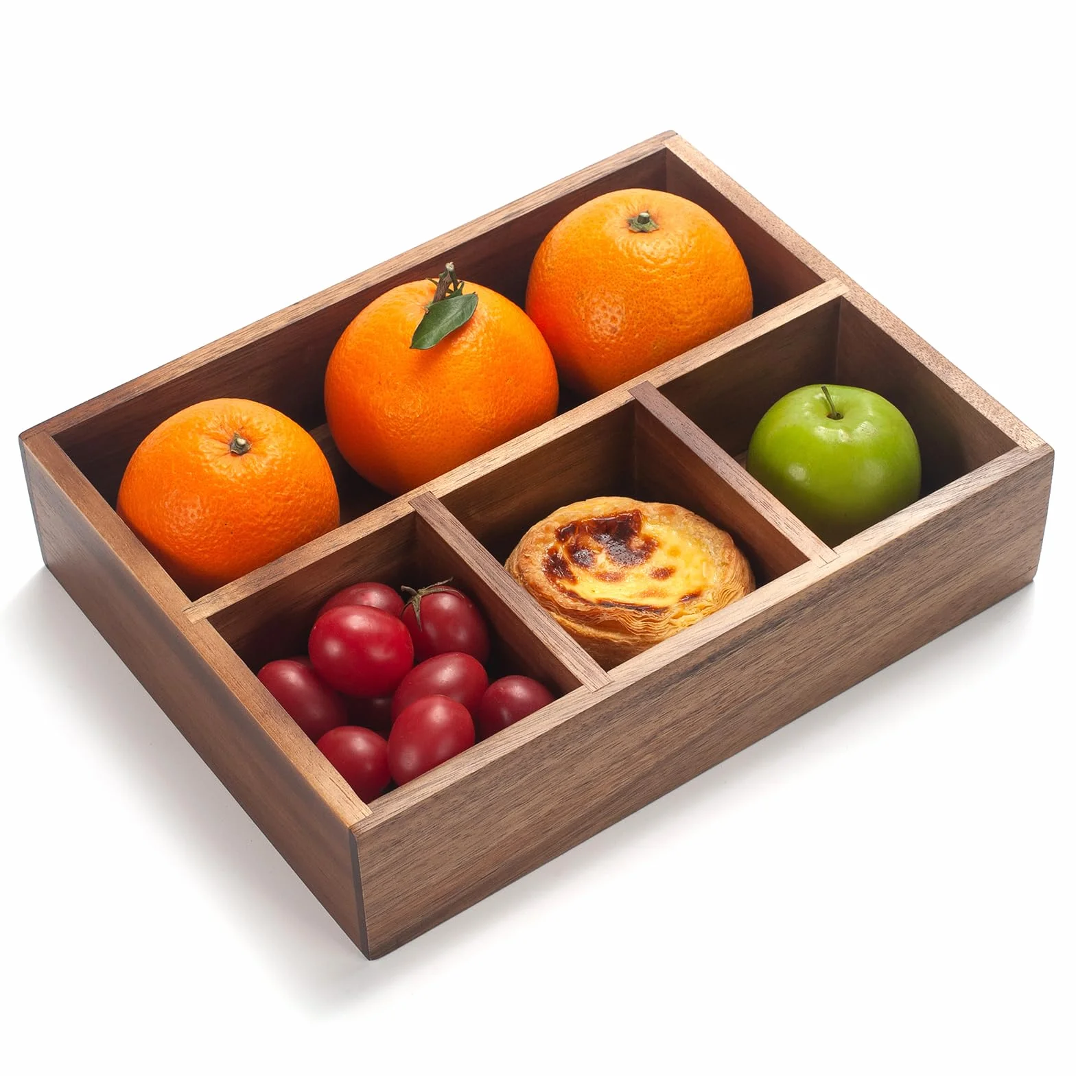 XIMISISE Soporte para bolsas de té, organizador de almacenamiento de bolsas de té de madera de acacia, cesta de dulces de té, organizador de paquetes de azúcar, organizador de condimentos de estación