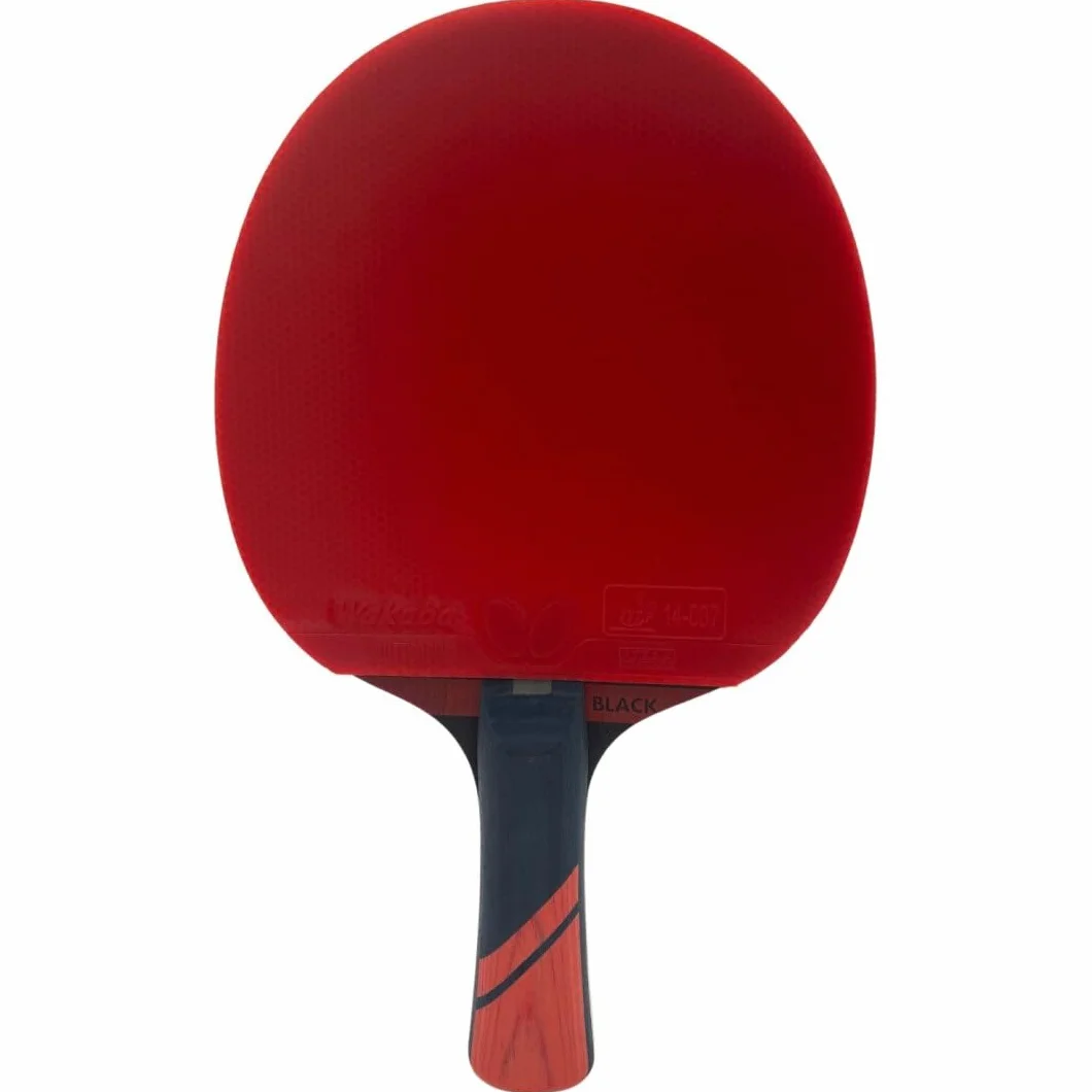 Butterfly Dimitrij Ovtcharov Black Raqueta de Tenis de Mesa Tecnología EVA Revestimiento Wakaba ITTF Esponja 2,1 mm