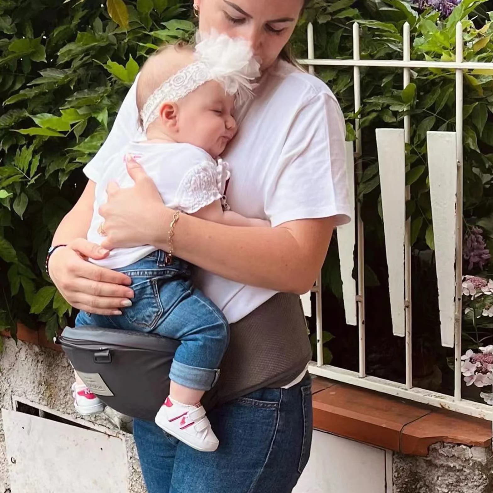 Bebear Bebamour Portabebés 0-36 meses Mochila Portabebés Malla Aire 3D Recién Nacidos Niños Pequeños Baby Carrier 3D Air Grey
