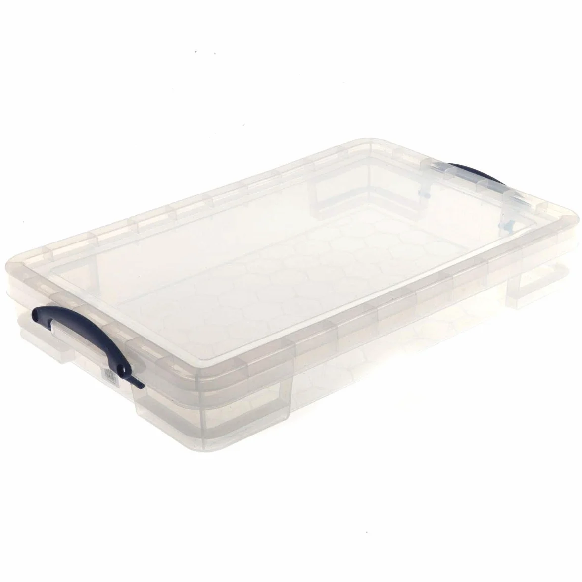 Really Useful - Caja de almacenaje (3 unidades, 20 L, 71 x 44 x 12 cm), transparente