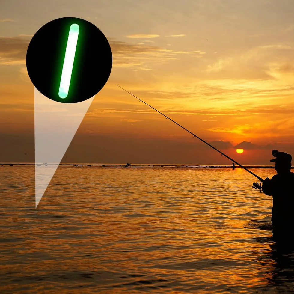 Cerioll Glow Sticks Pesca Luminosos 30 Piezas 4.5mm Fluorescentes Luz