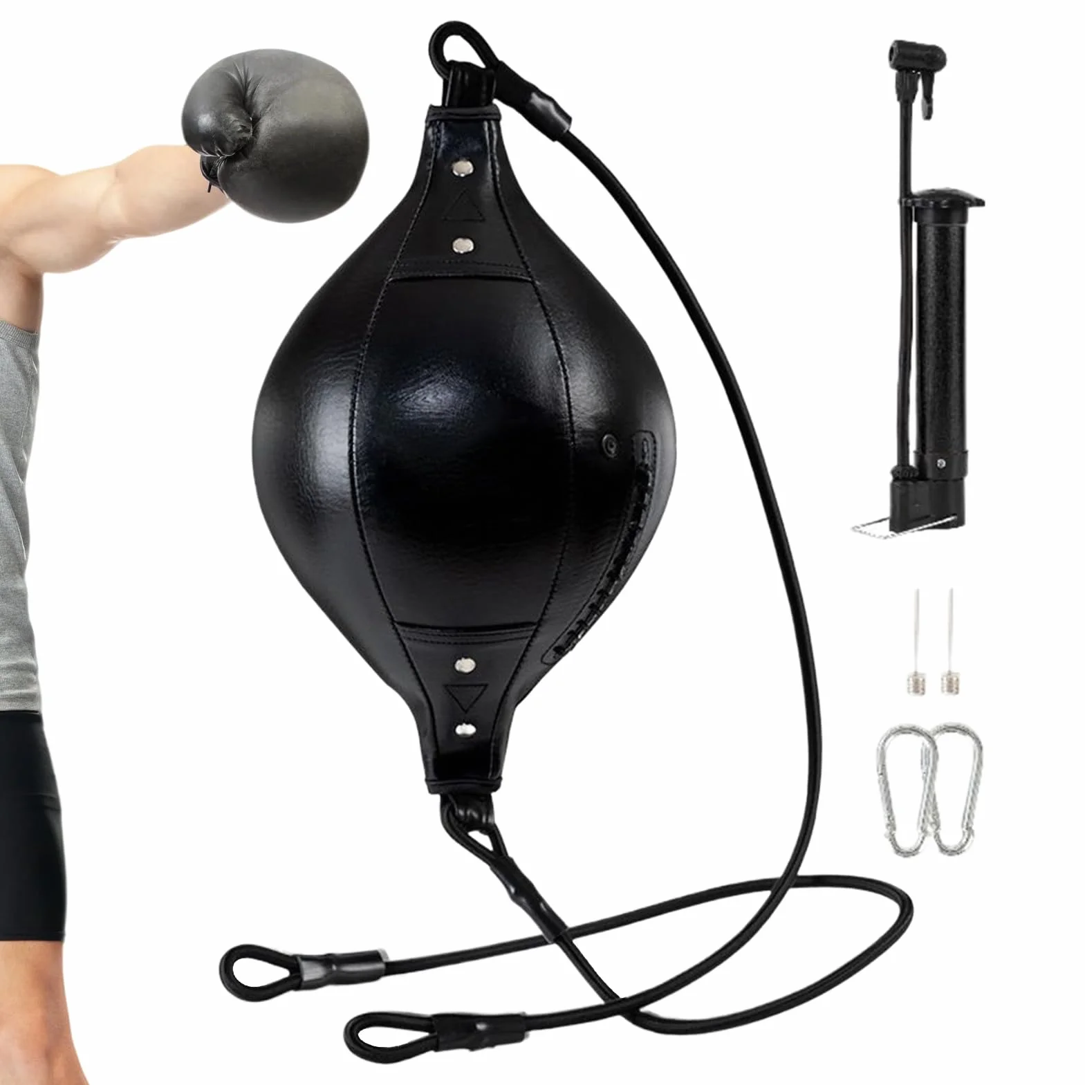 Conjunto De Boxeo Bolsas Velocidad dodg Training Punching Speed Bal Entrenamiento Equipo Duradero