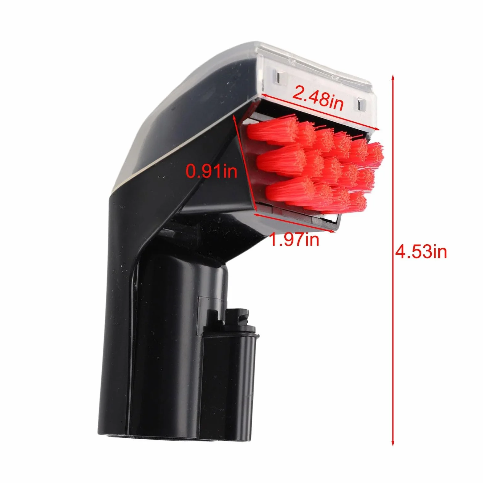 Para Bissell compatible con cepillo resistente para manchas, limpiador ligero de tapicería, perfecto para el cuidado de muebles y alfombras (negro)