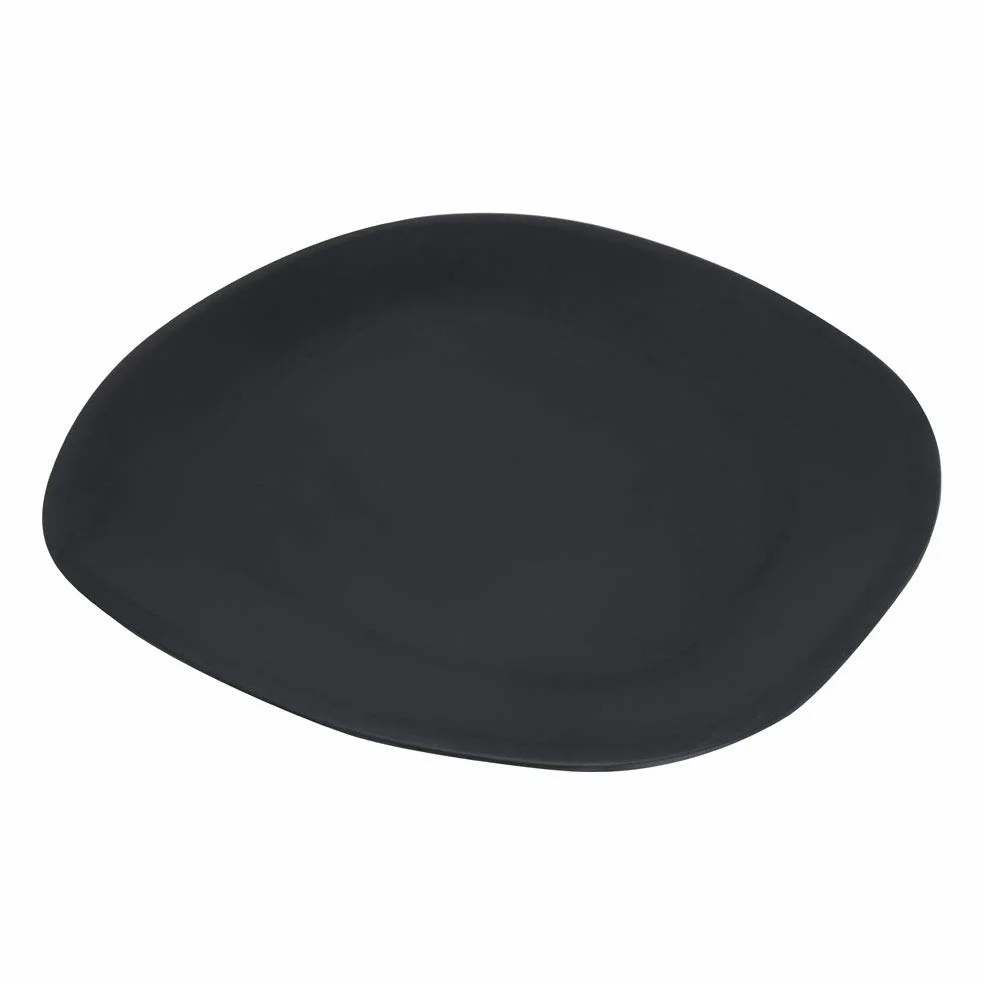 Carlisle 5310338 Ridge - Plato rectangular de melamina, 45,7 cm, color pizarra