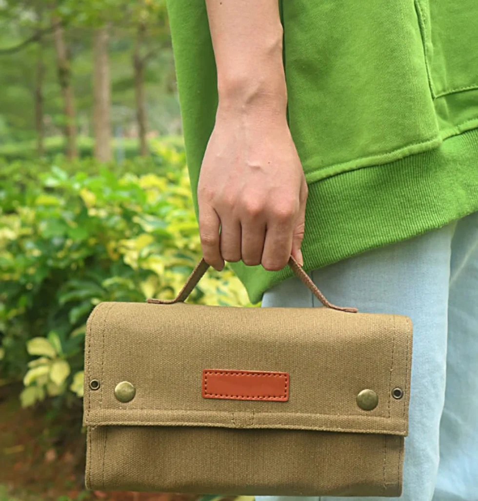 ACEXIER Bolsa de almacenamiento portátil para botella de especias para camping al aire libre (Tan)