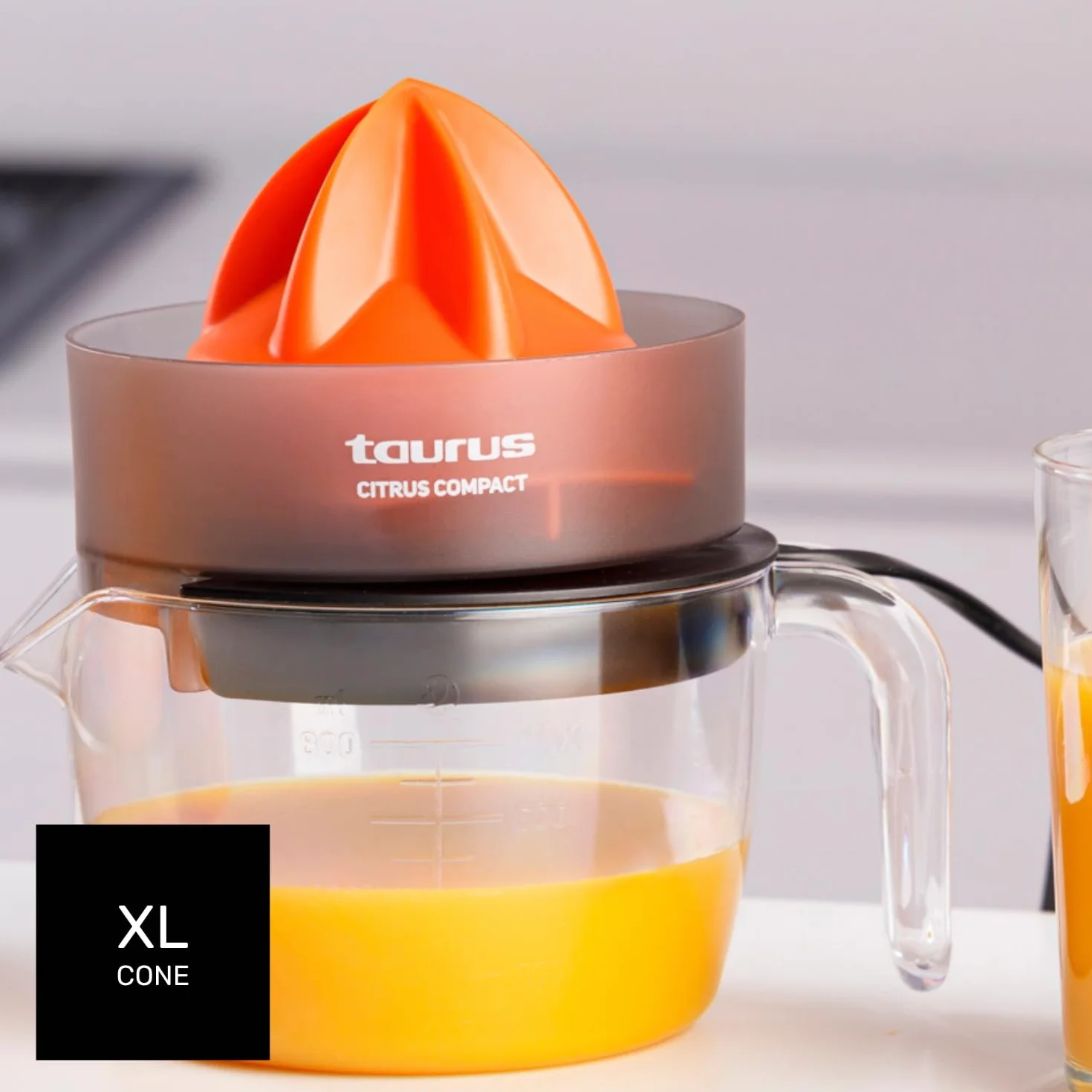 Taurus - Citrus Compact Exprimidor Eléctrico, 800 ml, Doble Giro, BPA Free