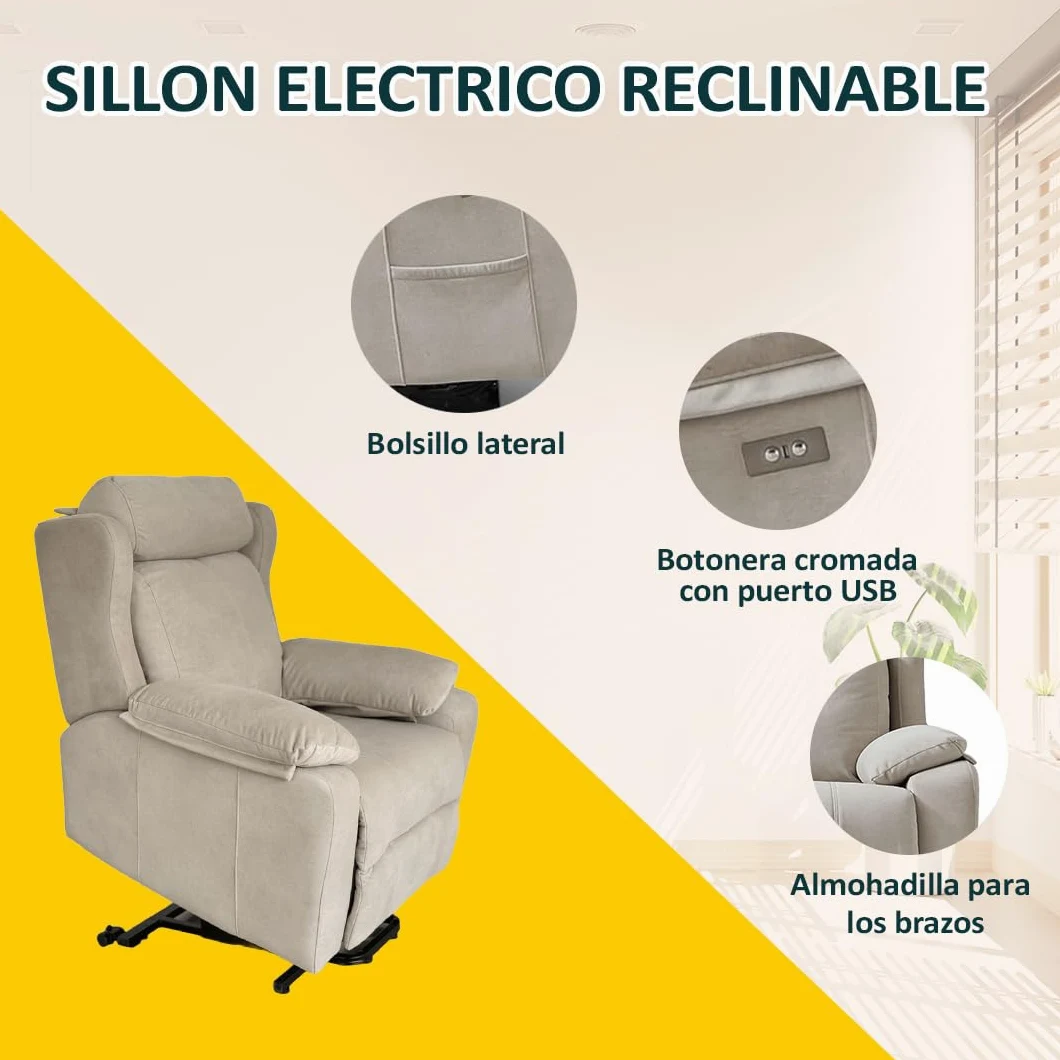 SILLÓN Relax ELÉCTRICO RECLINABLE Gravedad Cero (SILLÓN Relax ELÉCTRICO, Levanta Personas)