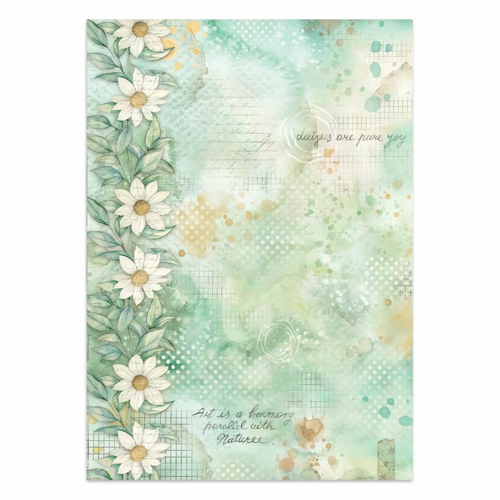 Stamperia - Junk Journal Stickers, Cut-Outs, and Backgrounds for Scrapbooks, Albums, Card Making, Bullet Journalling and More, Perfect for Hobbies, Crafts, and Gifting (Daisy Art)