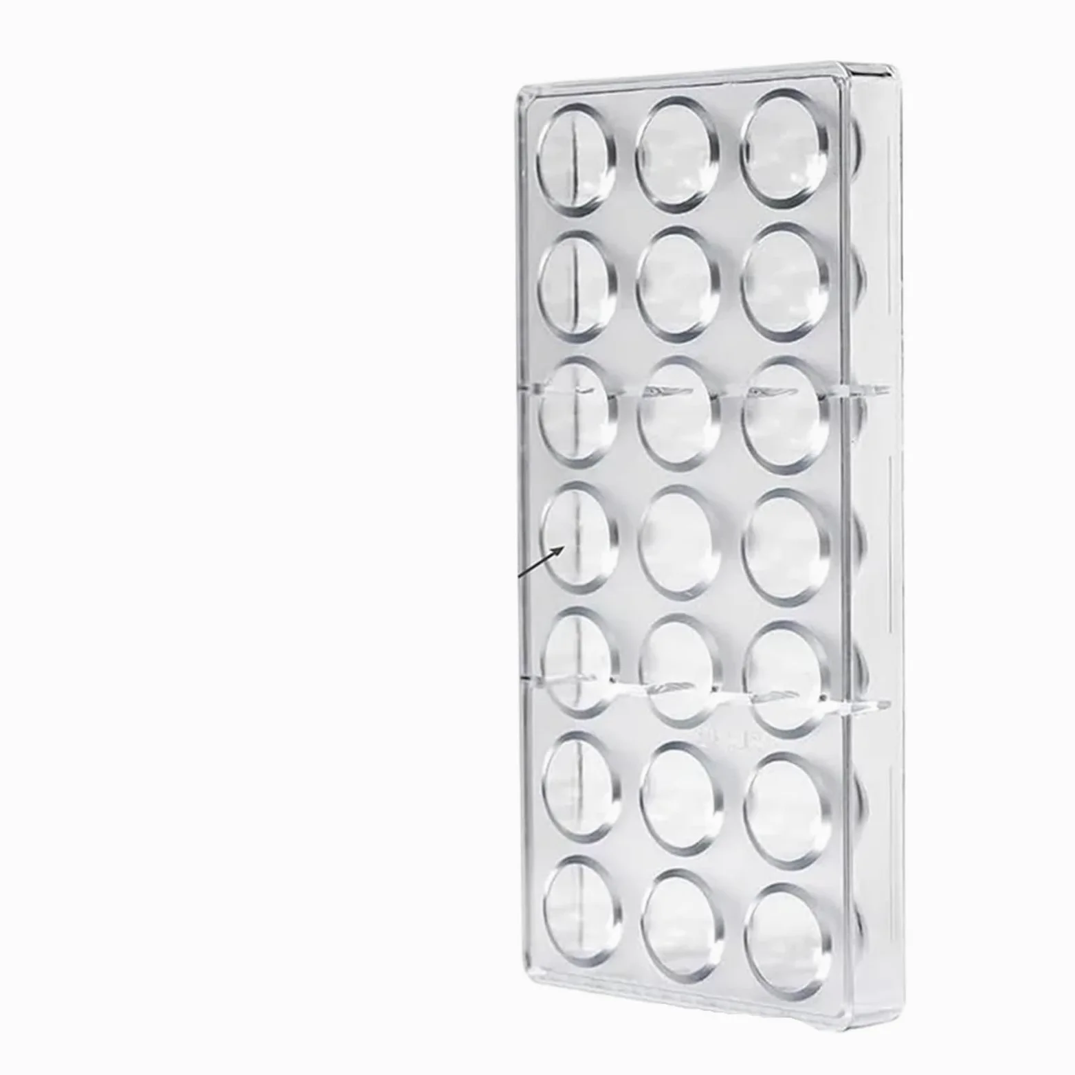 1/6 moldes 3D for chocolate, esferas, diamantes y barras de Herramientas profesionales for repostería pastelería Para Repostería Y Postres(Clear08)
