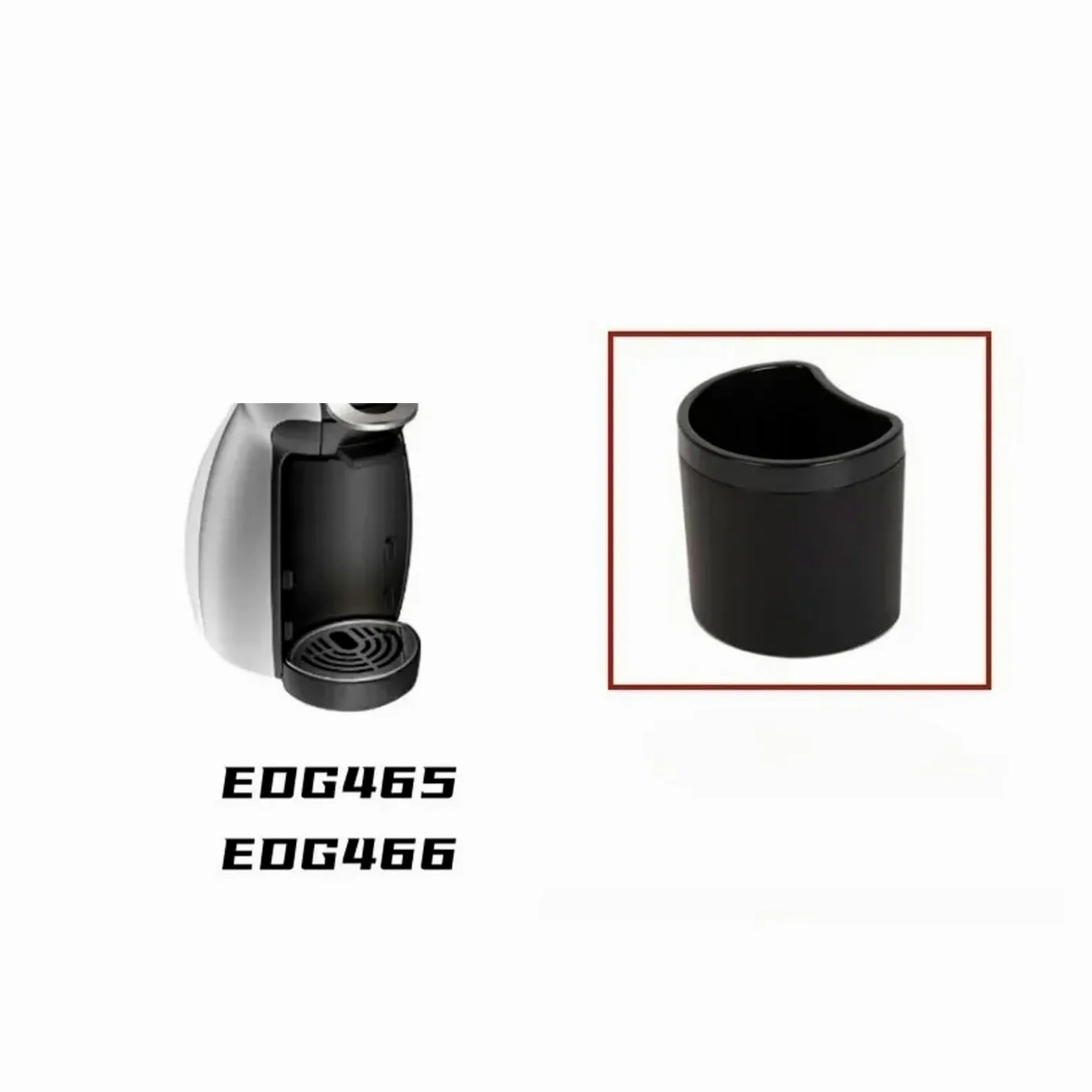 Contenedor de posos for cafetera, Compatible con Dolce Gusto, EDG465 EDG466 | Máquina de café en cápsulas Accesorios for contenedores de posos de café