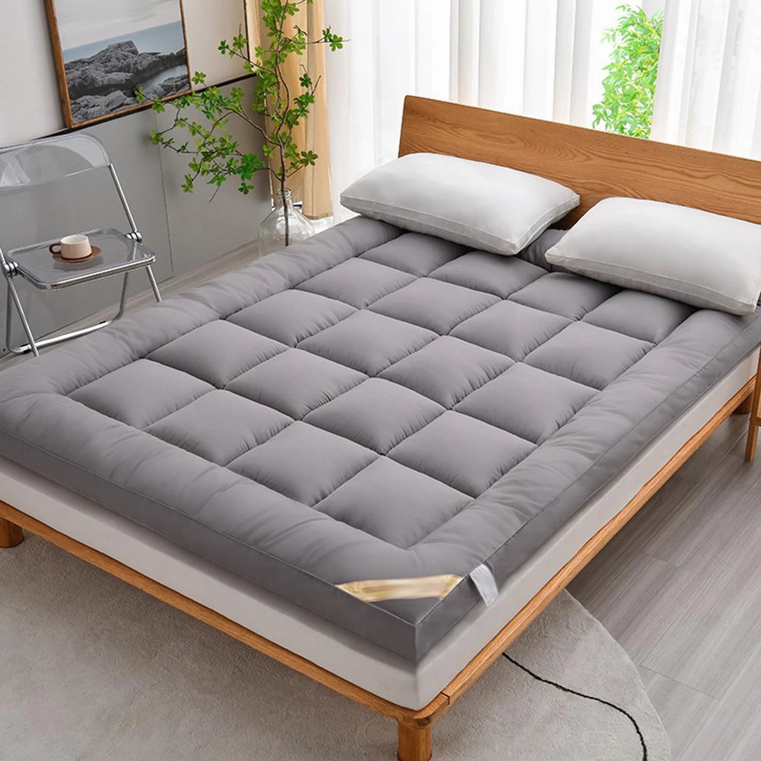 ColchóN Tatami JaponéS,ColchóN FutóN De Estilo JaponéS,ColchóN De Suelo AlgodóN,ColchóN Tatami JaponéS Plegable,Antideslizante,Multifuncional,para Dormir,Dormitorios,Camping