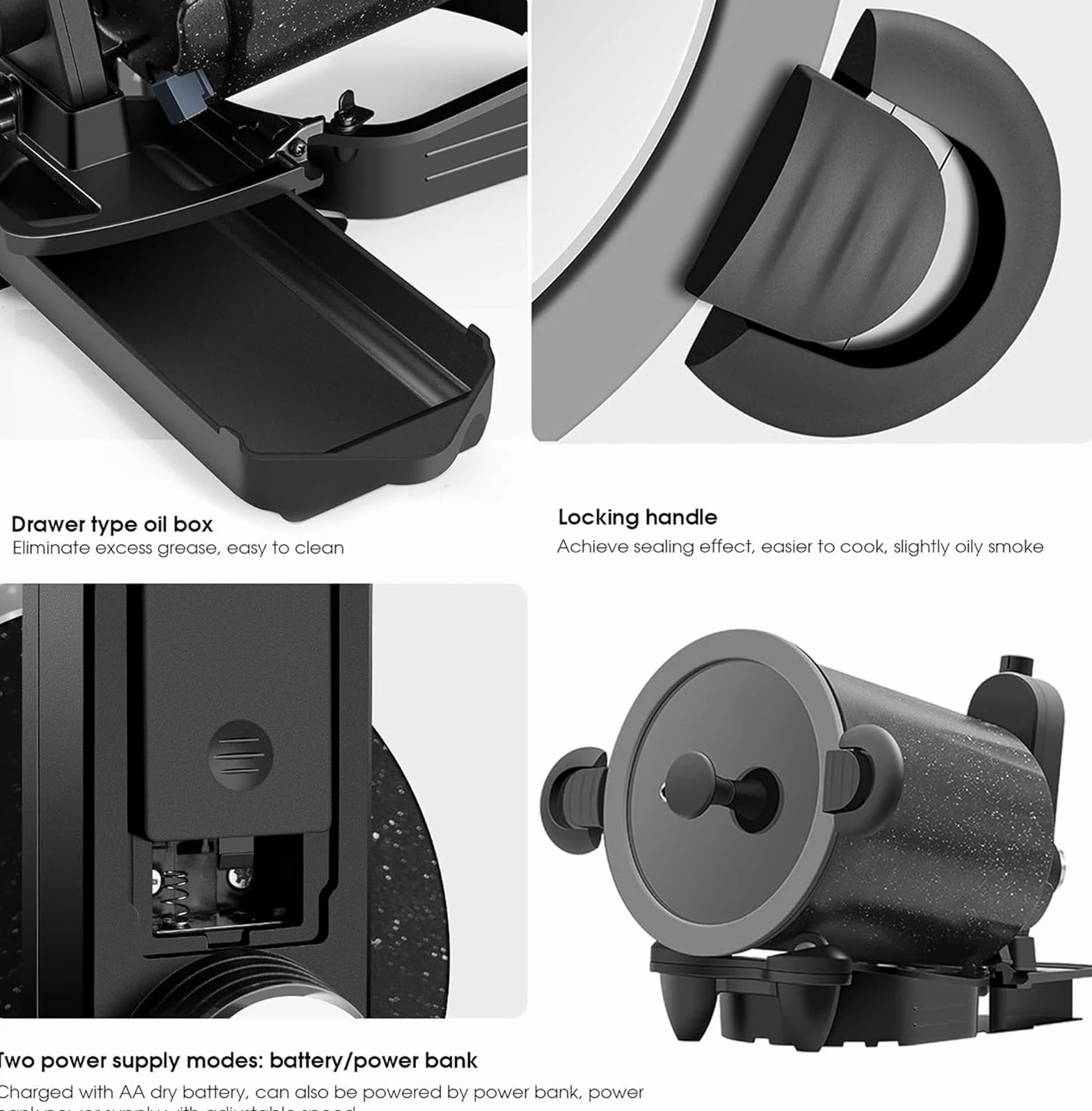 Máquina de cocción automática, multifunción, robot de cocina de panel táctil, velocidades ajustables, para restaurante en casa