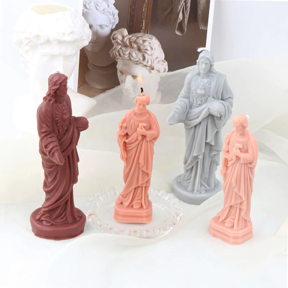 Tofficu 5 Piezas De Macetas Únicas Para Plantas Moldes Para Velas De Burbujas Moldes Para Chocolate Moldes Para Velas De Halloween Moldes Para Velas De Árbol De Navidad Moldes Para