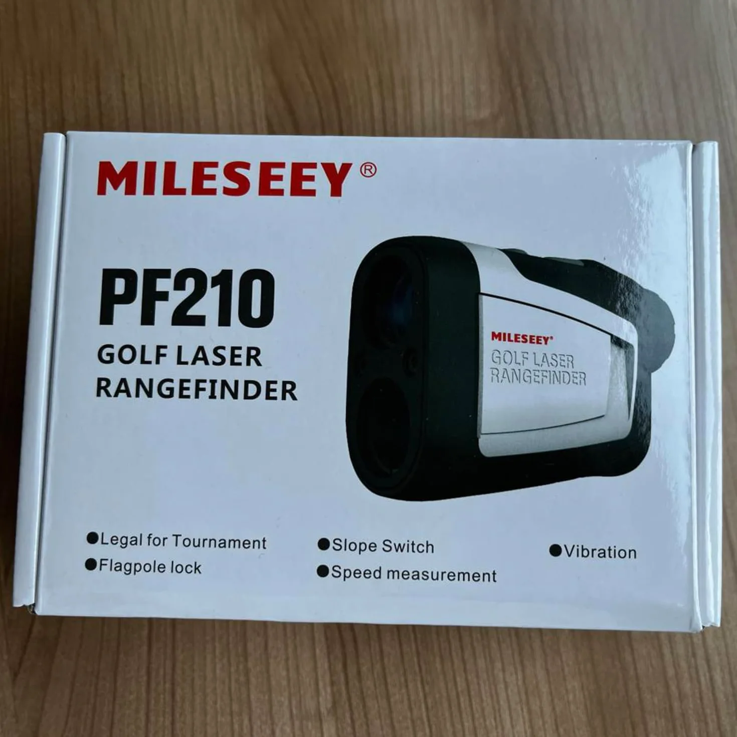 MiLESEEY Telémetro Láser de Golf 1000M, Precisión ±0,5M, Slope On/Off, Bloqueo de Bandera, Vibración, Aumento 6X