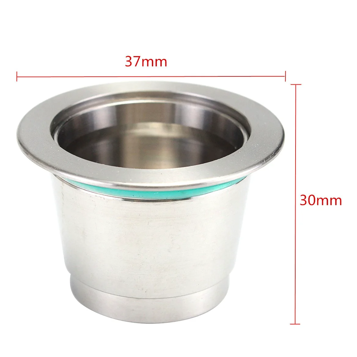 ChaRLes Pod Cápsula Recargable Súper Fina De Metal Para Cafetera Illy Nespresso