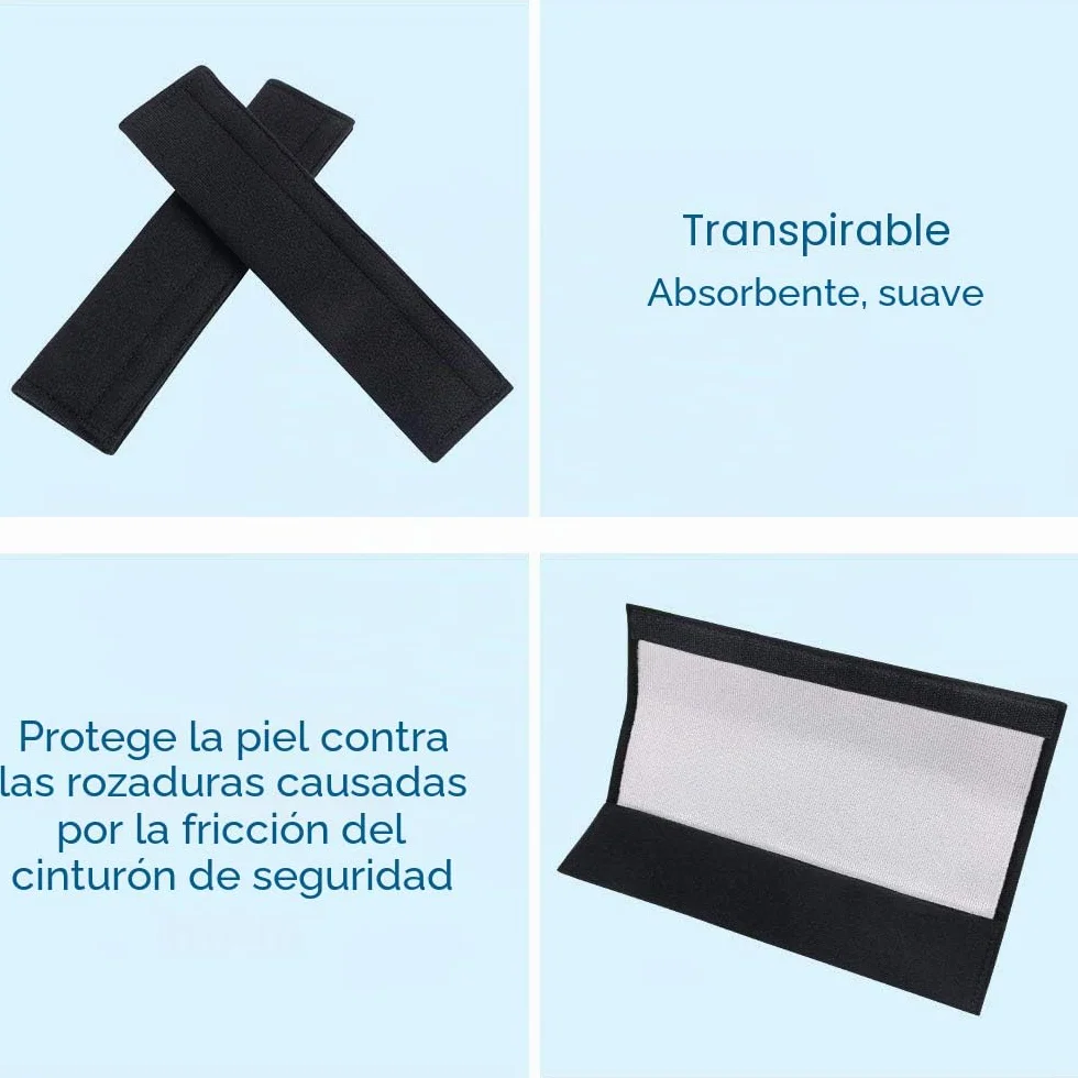 URAQT Protector Cinturon Coche Niños, 2pcs Almohadillas Cinturon Coche, Almohadillas para Cinturón de Seguridad, Funda Cinturon Coche para Adulto Niños Protegen Hombro Cuello, Cómodas Durante Viaje