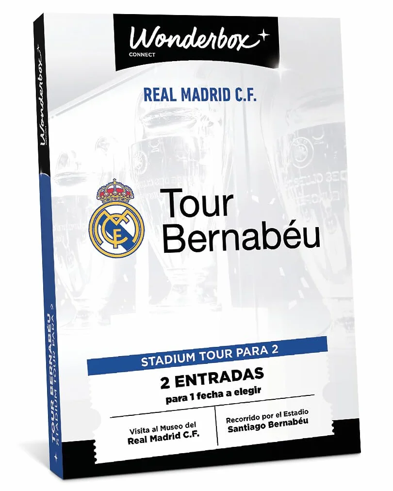 WONDERBOX Connect - Caja Regalo - Real Madrid Tour Bernabéu - Classic - 2 entradas para el Stadium Tour