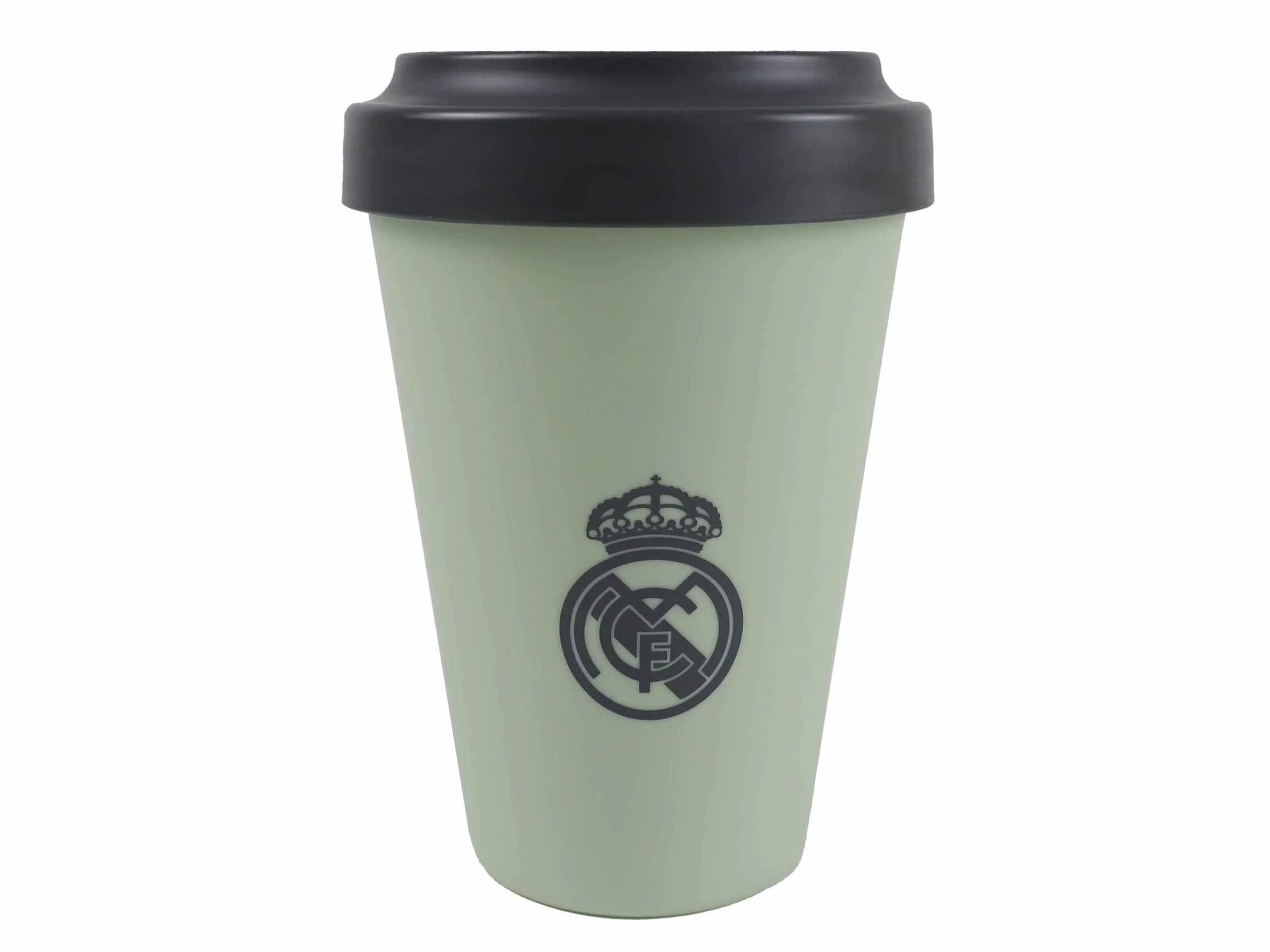 CYPBRANDS Real Madrid Vaso para llevar con Tapa Verde Oficial
