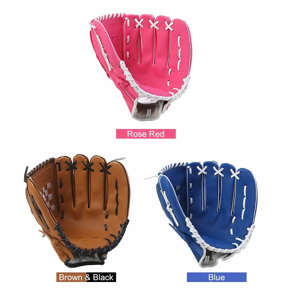 Guantes de béisbol para niños adolescentes adultos mano izquierda entrenamiento