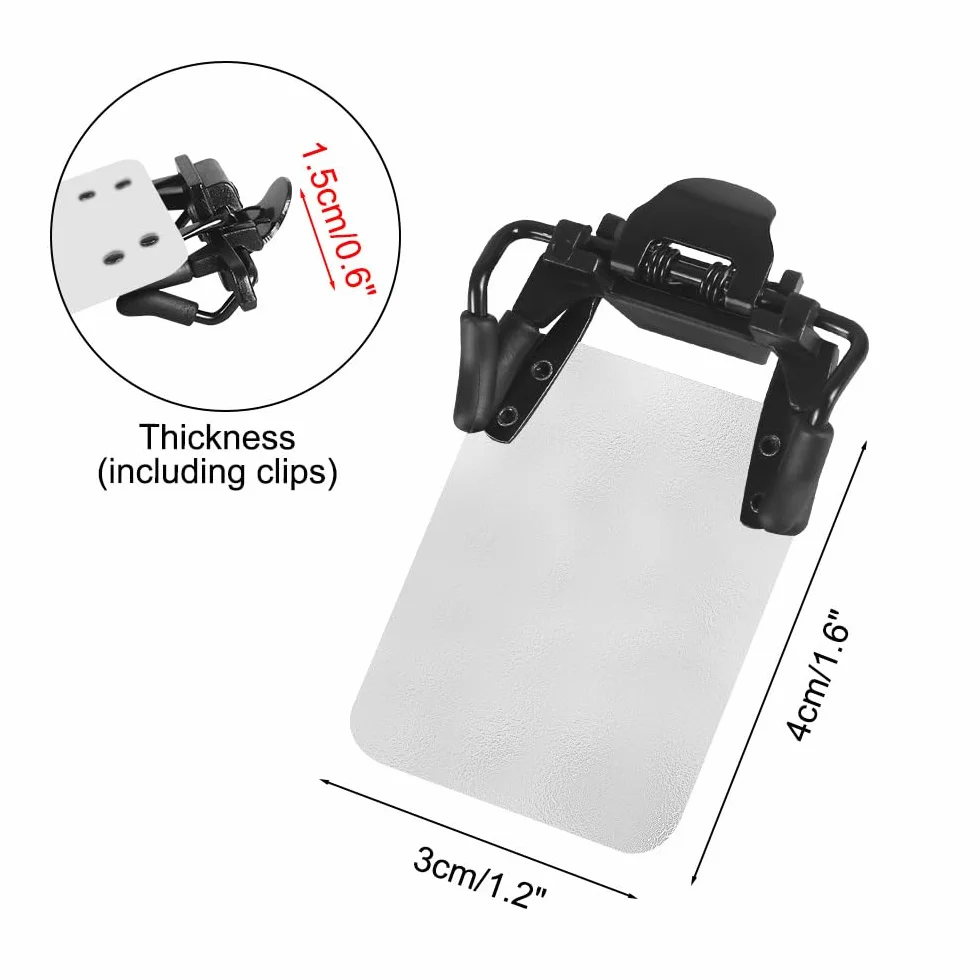 DONGKER Clip oclusor para gafas de tiro, 2 piezas de ángulo ajustable de 180° para gafas de tiro para entrenamiento deportivo