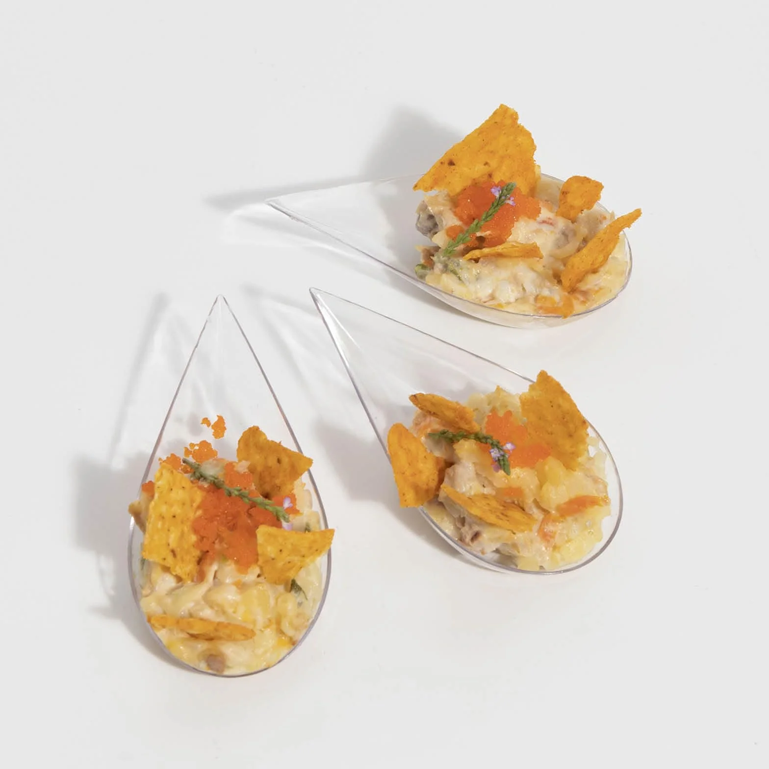 MAXI PRODUCTS - Cuchara Catering - Cuchara Catering Plástico Reciclable - Especial Catering, Eventos, Tapas, Degustación, Food Trucks - CATERING (Lágrima Transparente, 100 Unidades)
