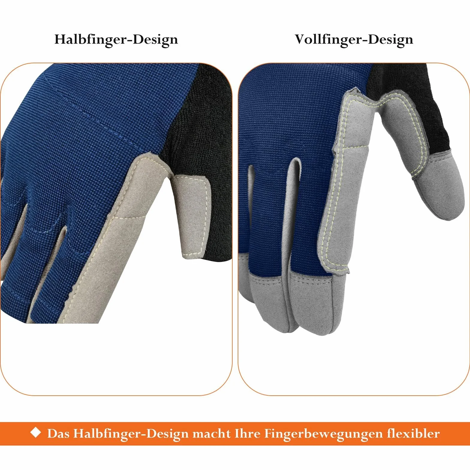 Guantes de escalada con medio dedo, piel sintética, protección contra la abrasión, para rappel y montañismo