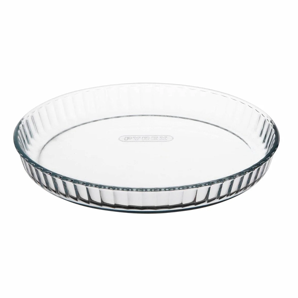 PYREX Classic Vidrio Molde Plano para Tarta, 28 x 28 cm, 1.4 L