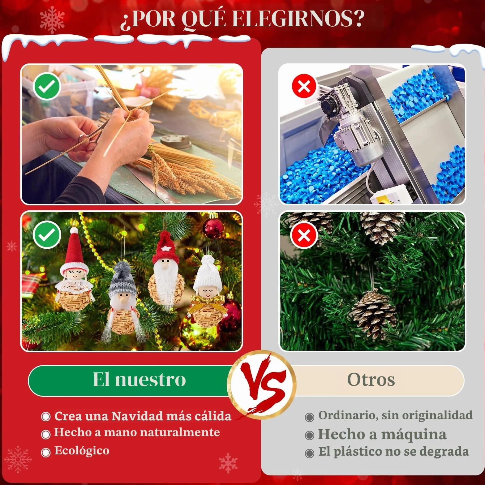 Decoracion Navidad Arbol, Gnomo Adornos Navidad Decoración Originales 2026, 12 Piezas Angeles Figuras Christmas Tree Decorations, Enfeites Decoração de Natal, Detalles Navideños para Regalar