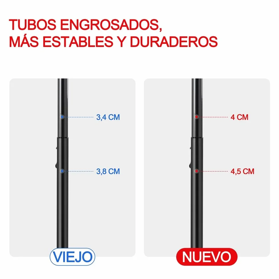 Yaheetech Cesta de Baloncesto Exteriores Portátil Ajustable Altura 219-249/234-264 cm con Pie Ruedas Base Lastre Panel Trasero Resistente Negro