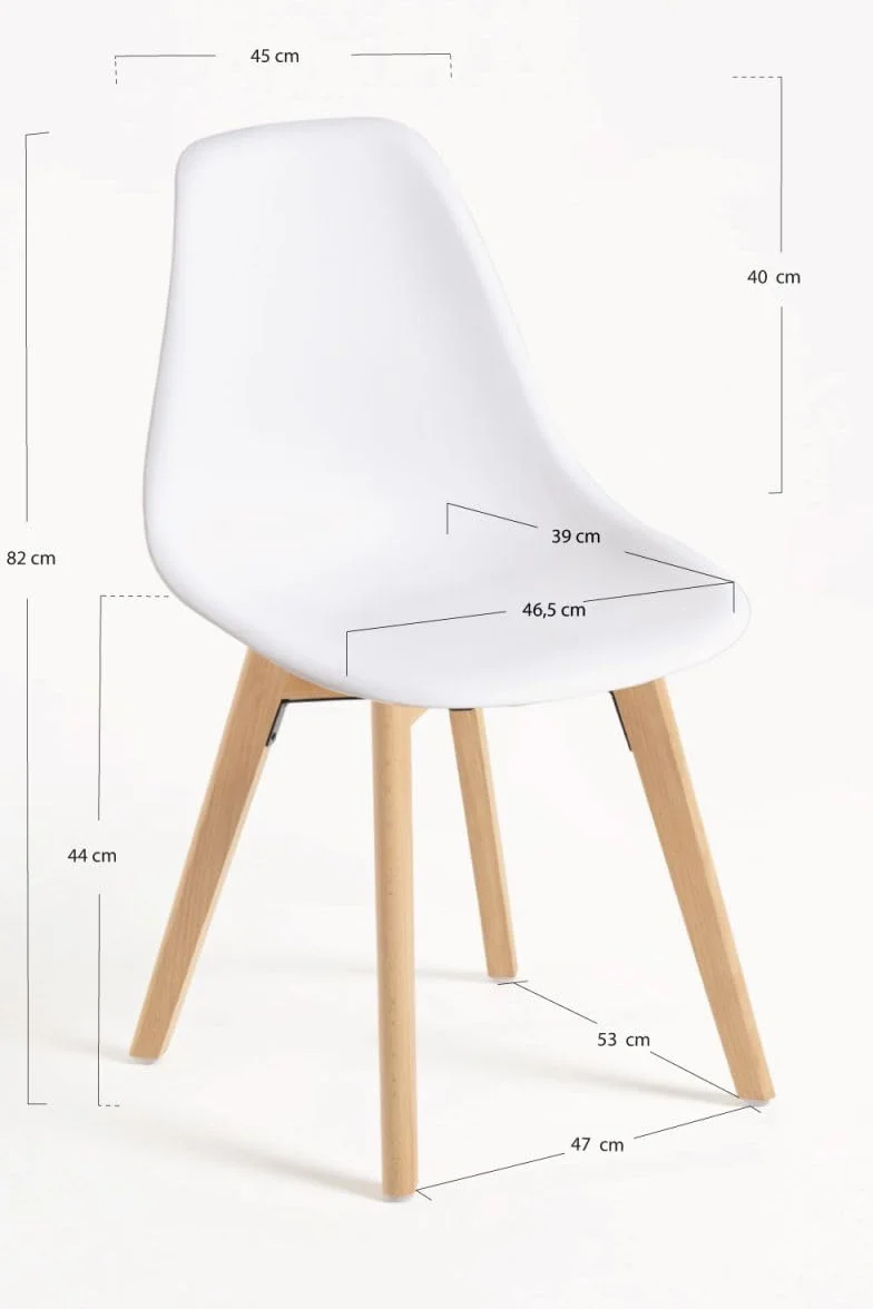 Regalos Miguel - Sillas Comedor - Silla Kelen - Blanco