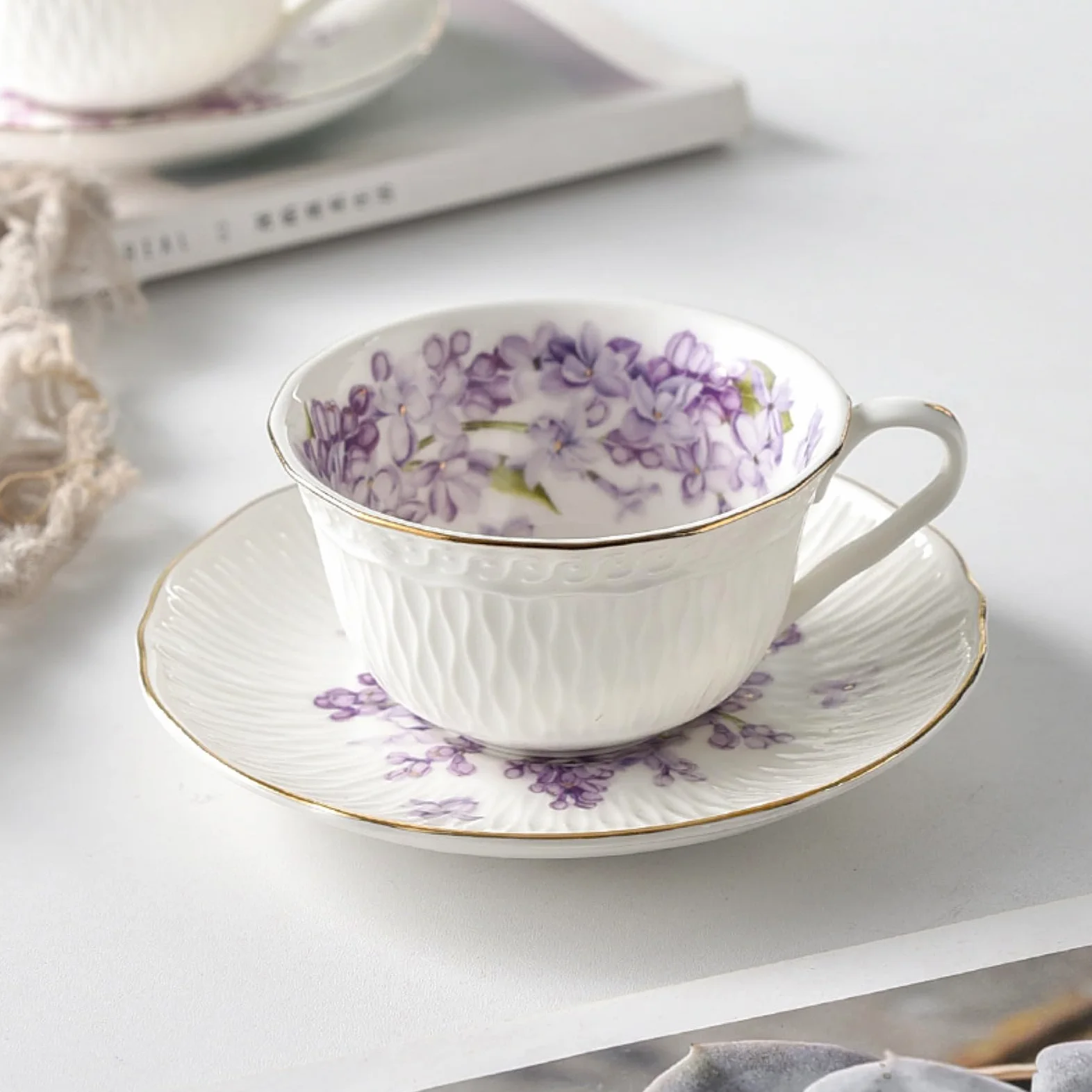 Taza de café de cerámica para desayuno de 200 ml, taza personalizada para el hogar, color claro, 200 ml