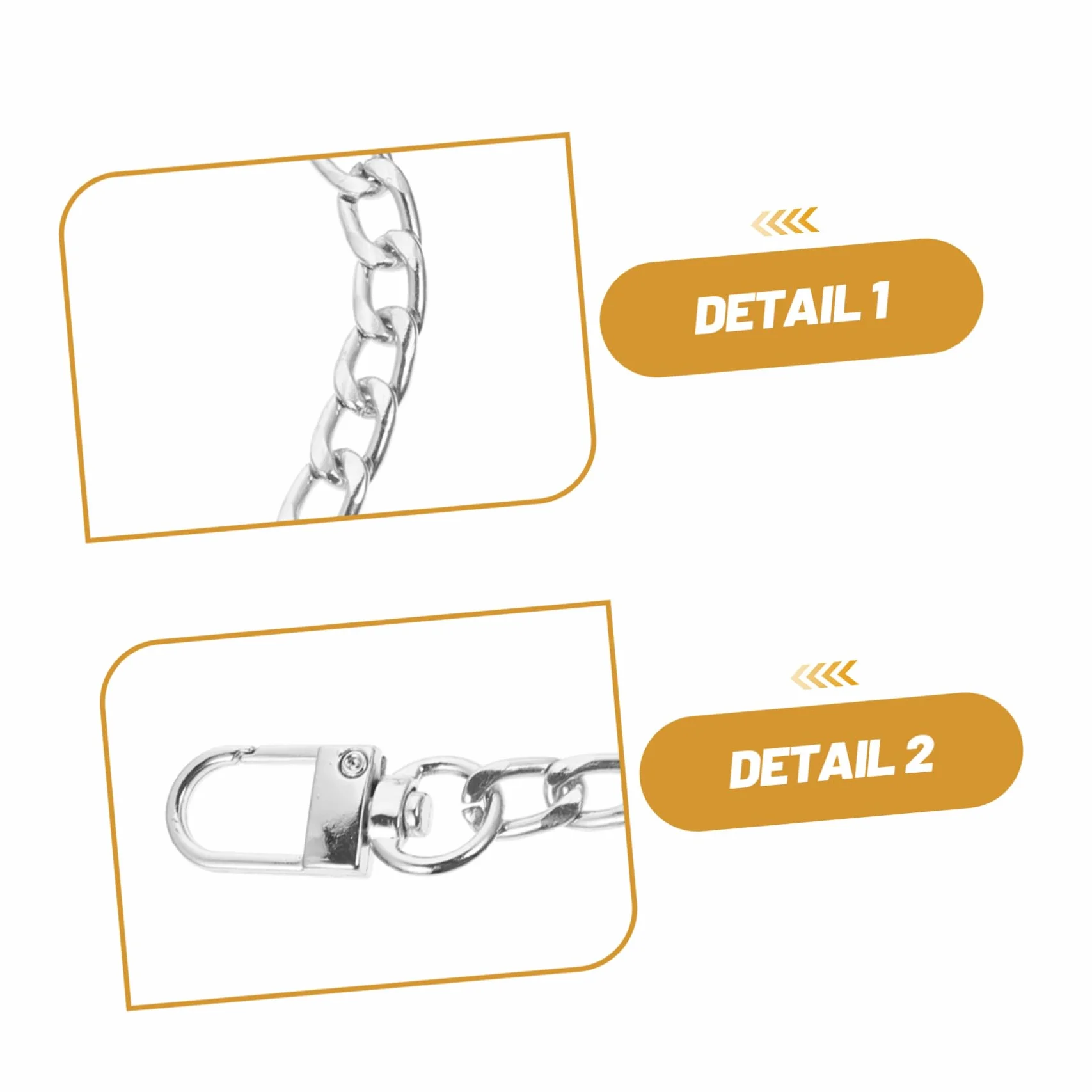 8 Piezas Cadena de Metal para Bolso Correa Reemplazo Ajustable para Mujer Cadena de Hombro y Cruzada para Bolsos Resistente y Versátil para Uso Diario y Eventos