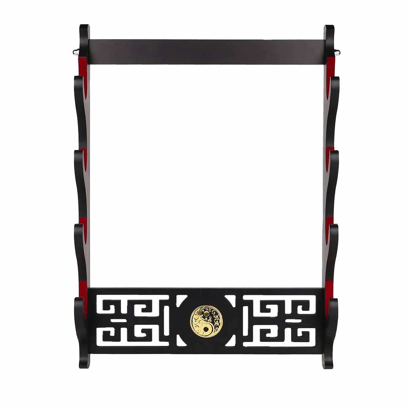 Soporte para Katana de pared 4 niveles Tai Chi terciopelo acolchado exhibir espadas samurái
