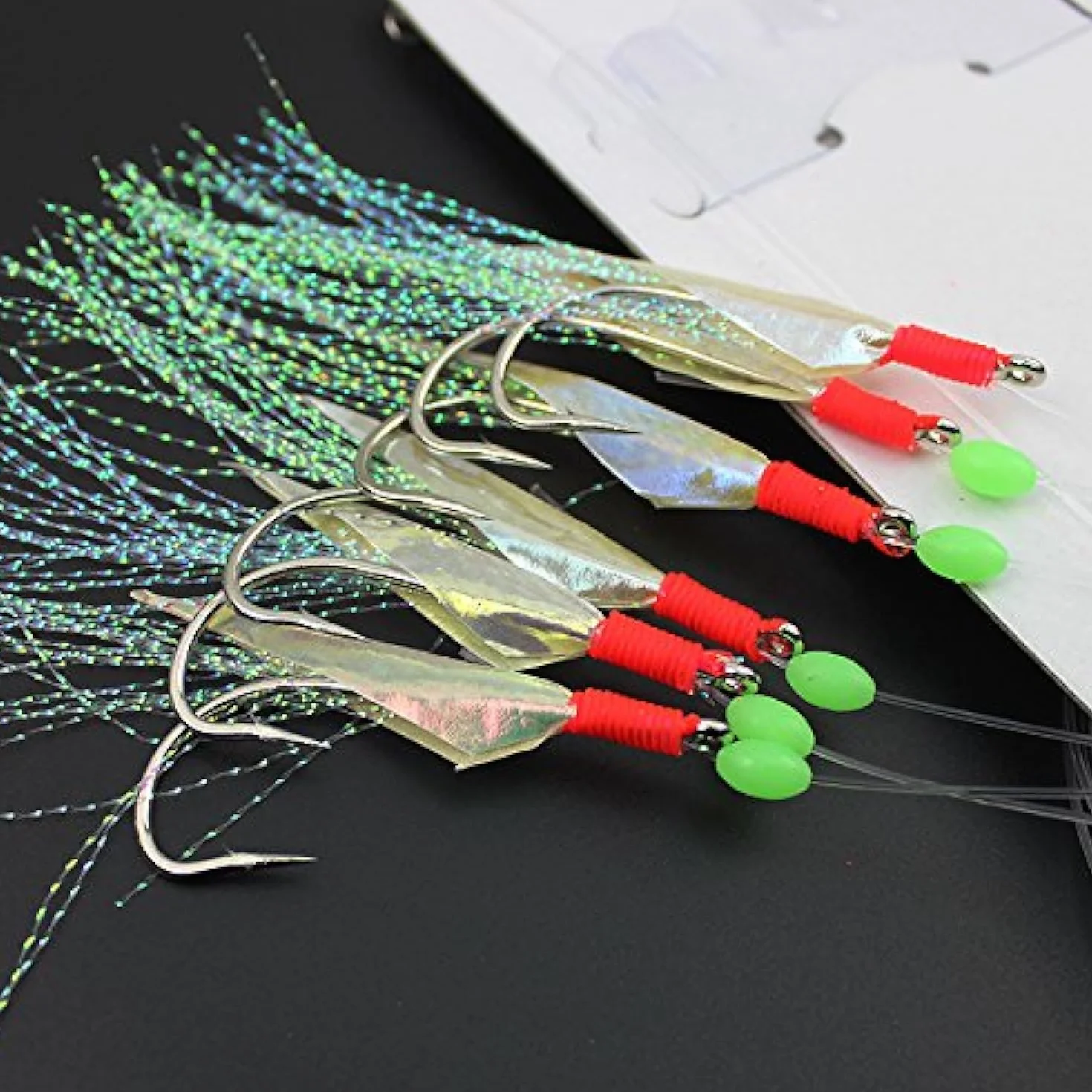 Luminosas Señuelos de Pesca, Plataformas de Cebo Mar Piel de Pescado Real