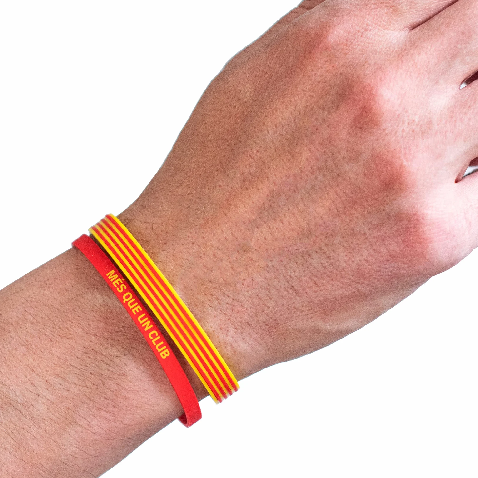 Pulsera Fútbol Club Barcelona Senyera | Pulsera Barça de silicona | Apoya al FCBarcelona con un producto oficial culé | FCB