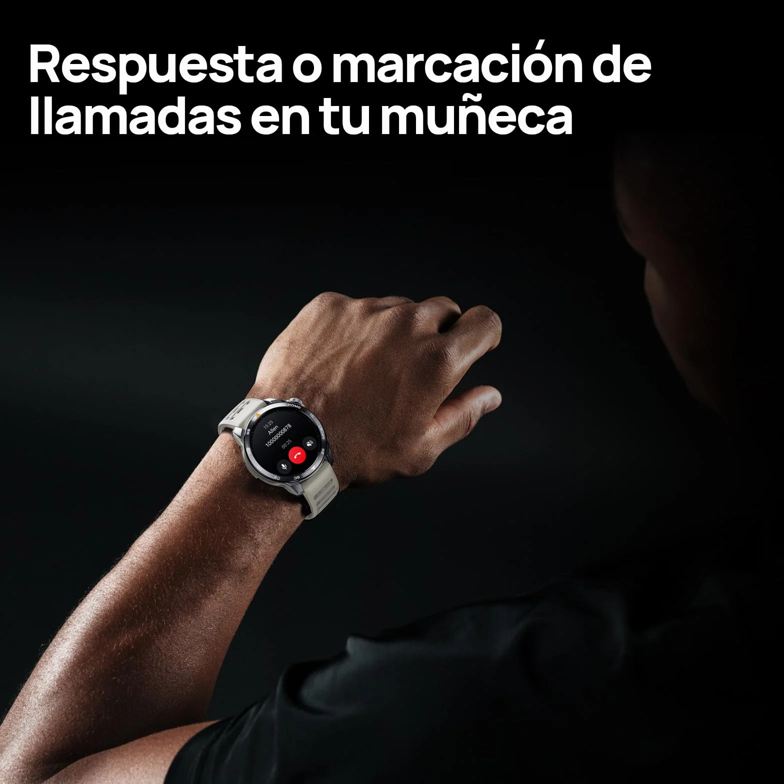 Mibro GS Pro2 Smartwatch Hombre 1,43" Acero Inoxidable GPS Llamadas Bluetooth Impermeable Altitude Brújula iOS Android Beige Claro