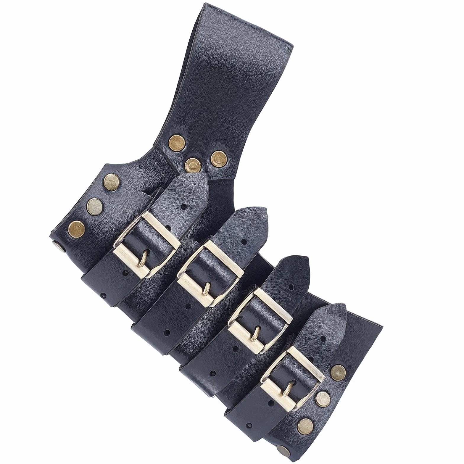 GORGECRAFT Faux Leather Sword Holster Belt Universal Sword Holder Medieval Marrón