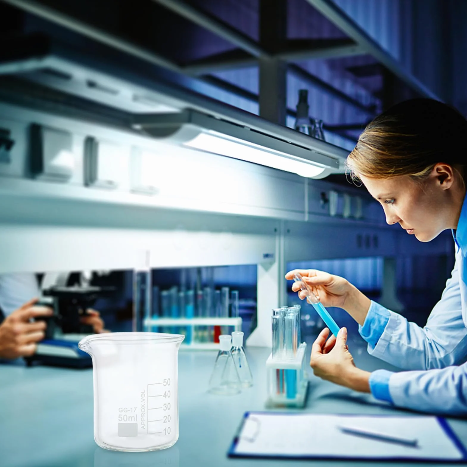 Tazas Medidoras de Vidrio 5piezas para Laboratorio Decoracion Colegio | Vasos Graduados, Herramientas de Medición, Portaliquidos a Escala, Ligeros y Fáciles de Limpiar