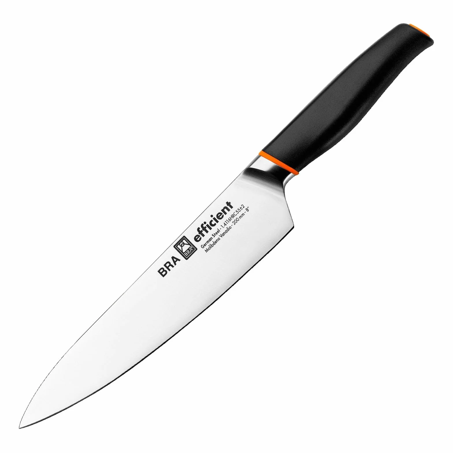 BRA Efficient | Cuchillo Cocinero, Acero Inoxidable, Gris, 3x5x32 cm, Talla única