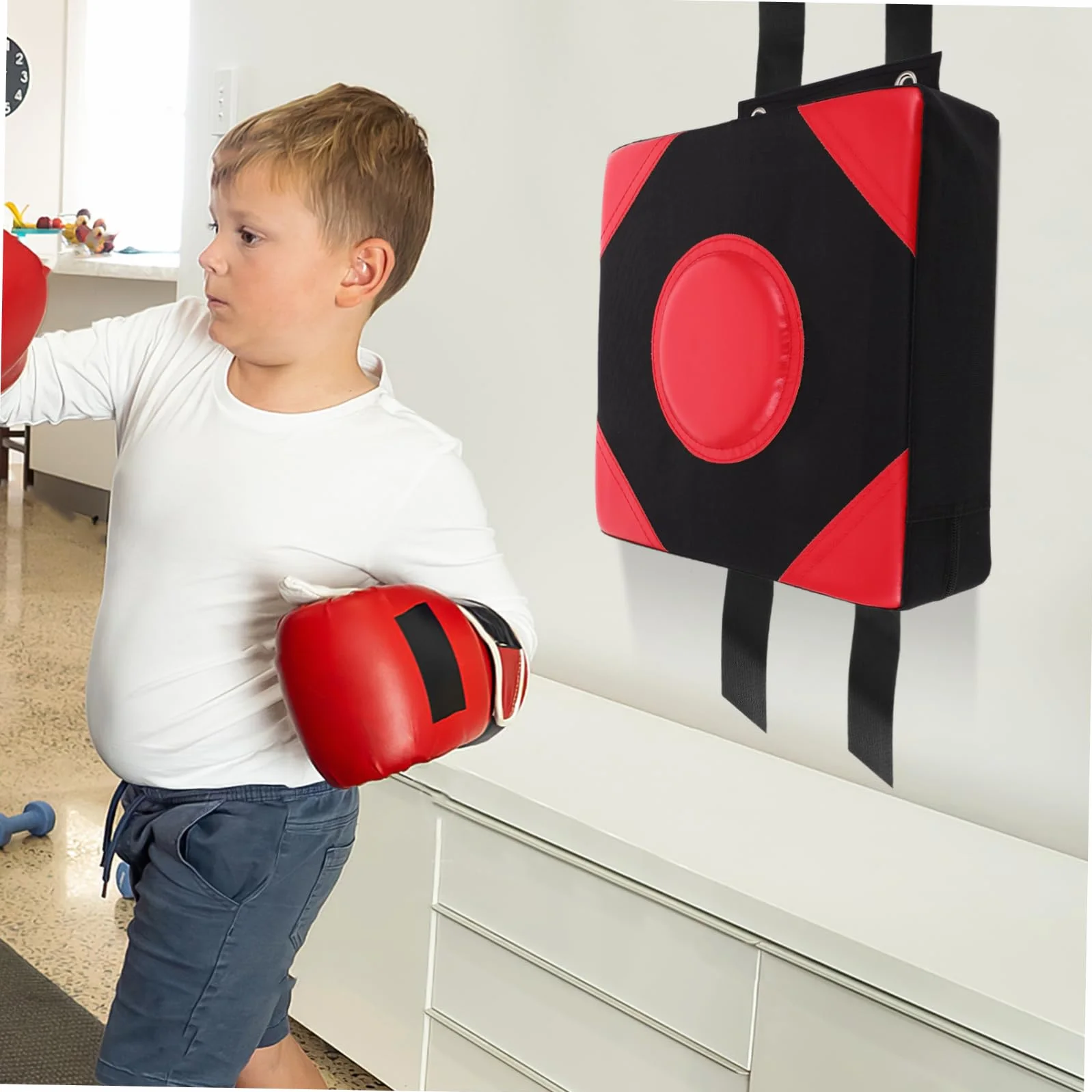 Mikikit Almohadilla de Boxeo de Pared, Espuma EPE, Tela Oxford, Entrenamiento Multifuncional