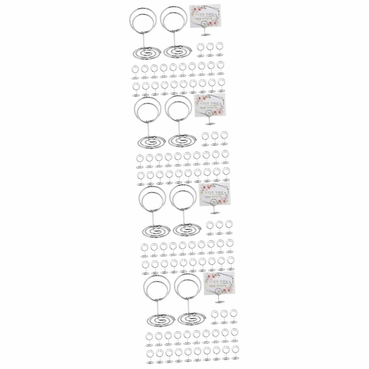 Amosfun 4 Juegos Tarjetero Lámina Soportes Para Naipes Titulares De Números De Mesa Colocar Clip De Tarjeta Mesa De Cartas Soportes De Imagen Titular De La Foto Metal Silver 50 Uds * 4