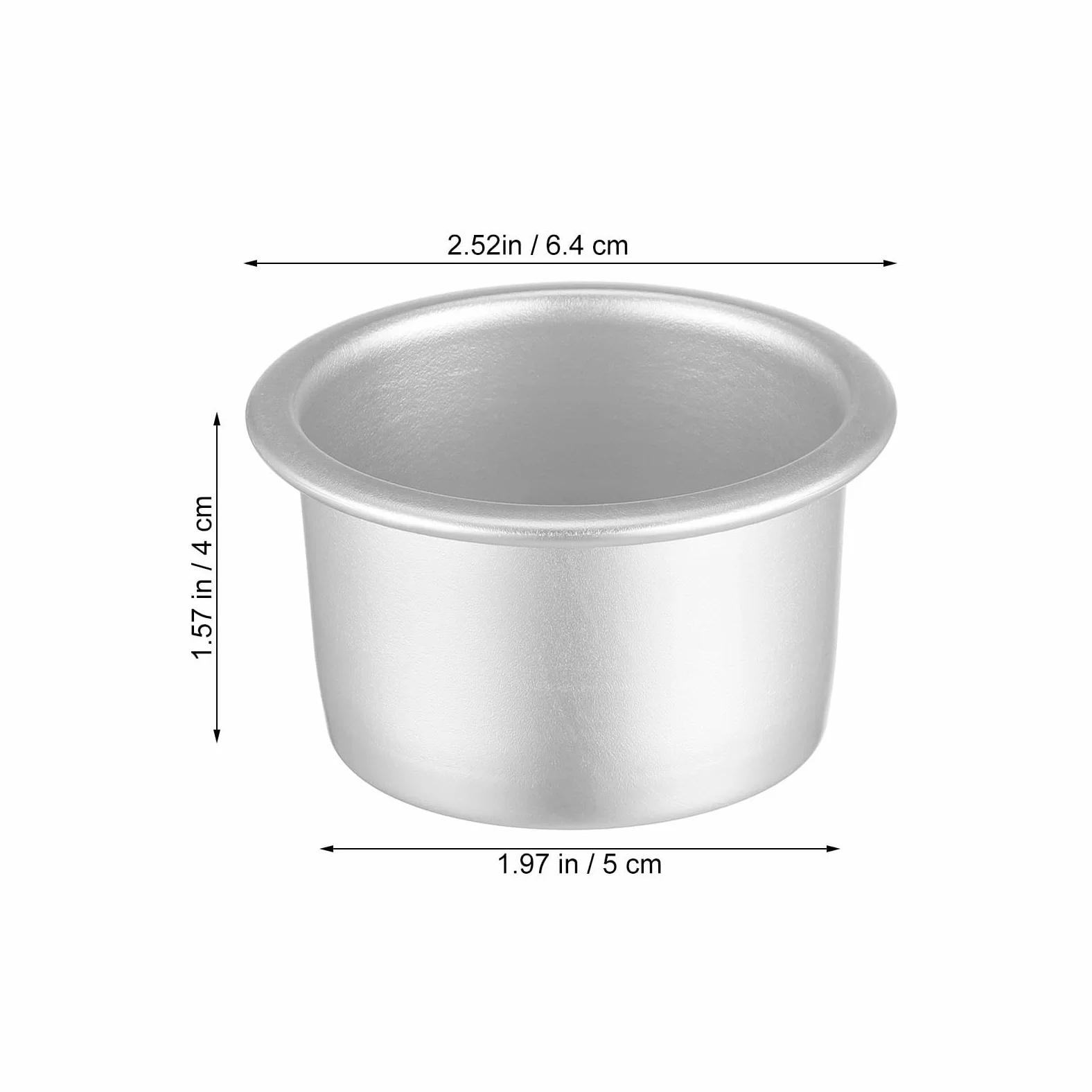 Luxshiny 4 Moldes Redondos Pequeños para Pasteles con Base Extraíble: Molde Antiadherente de Aleación de Aluminio de 5 Cm para Hornear Pasteles, Bizcochos, Tartas de Queso Y Postres.