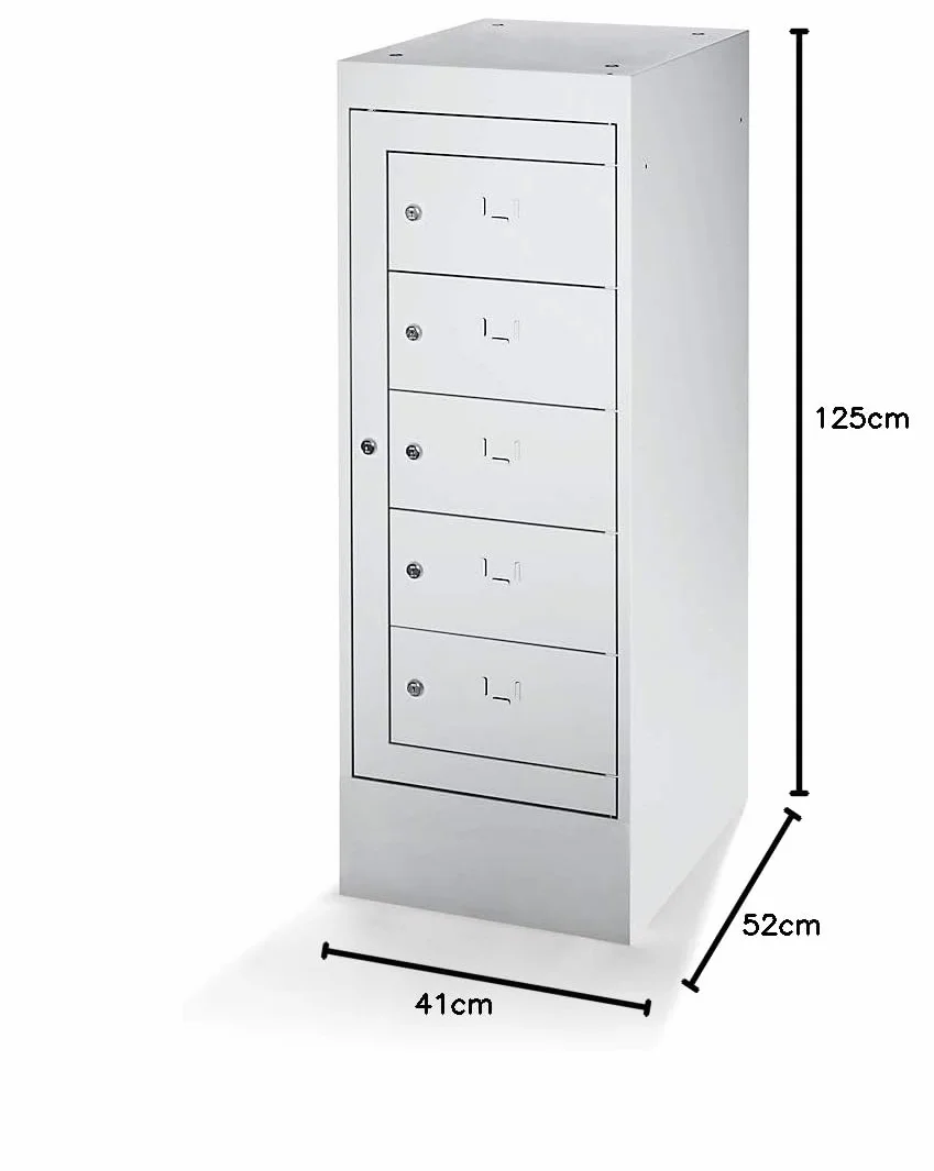 kaiserkraft | Armario para Ordenadores portátiles | 5 Compartimentos | H x A 1115 x 400 mm,.
